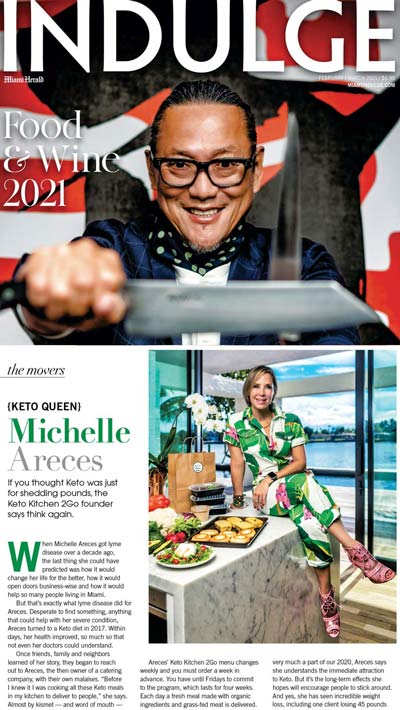 Indulge Magazine Article Michelle Areces Keto Kitchen 2GO Miami